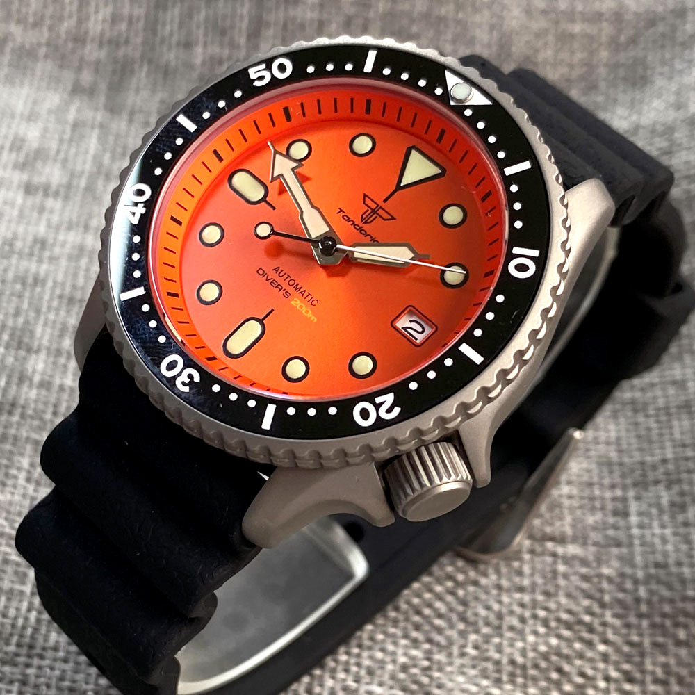 Tandorio 41mm Titanium NH35 Me - Rubber Strap Diver incelemesi ve fiyatı