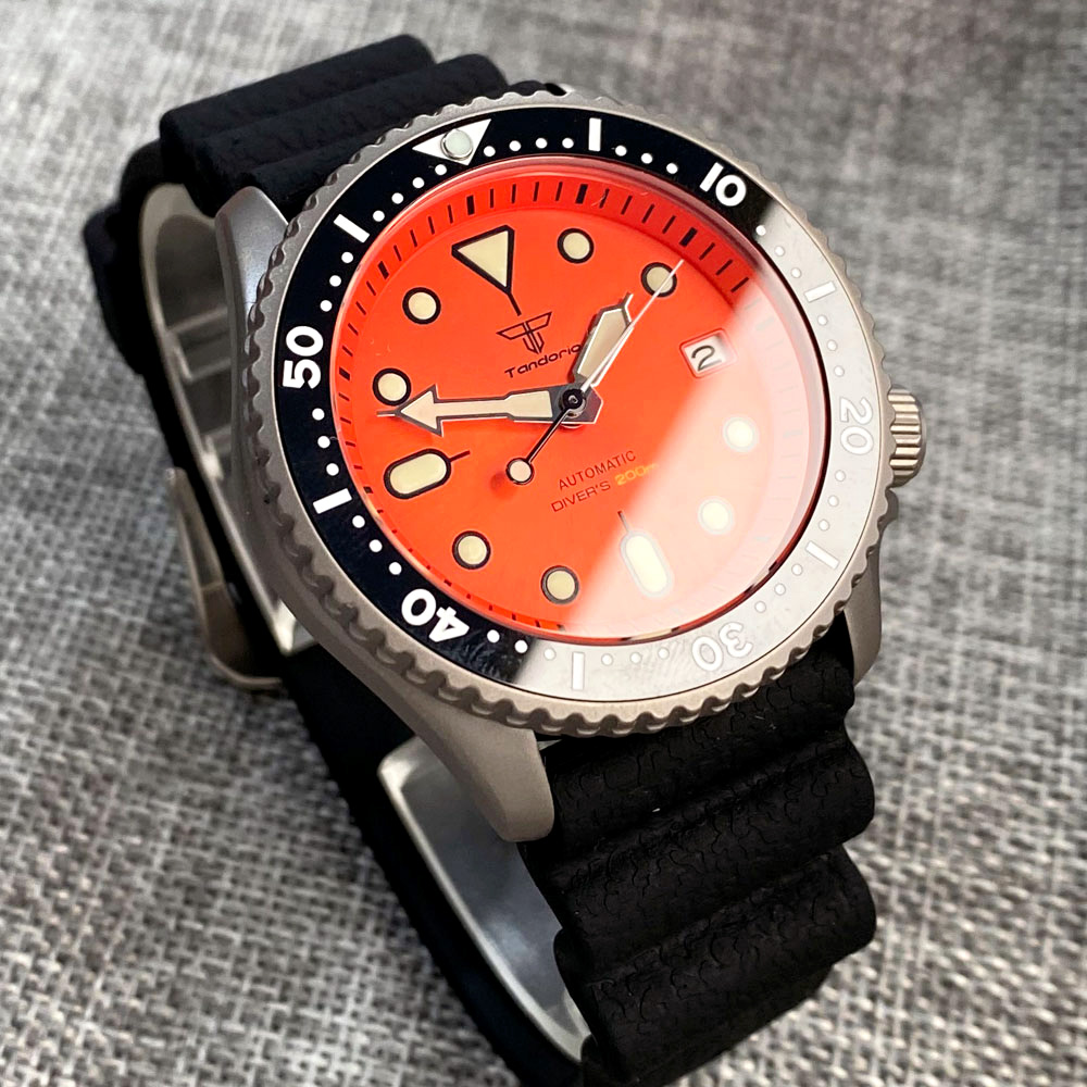 Tandorio 41mm Titanium NH35 Me - Rubber Strap Diver incelemesi ve fiyatı