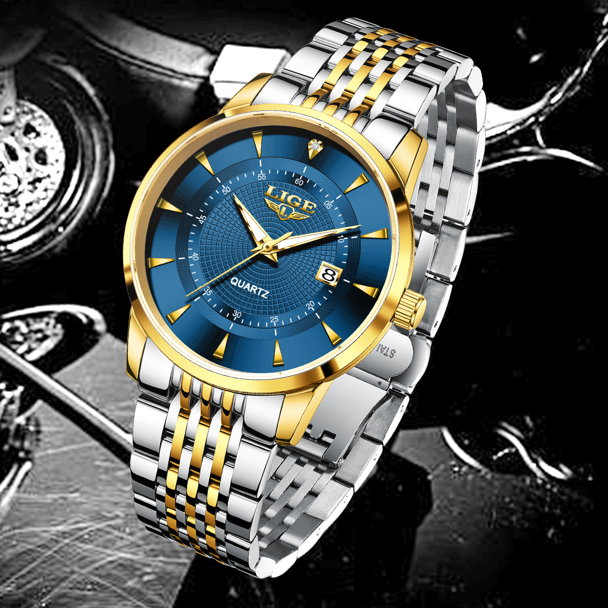 LIGE New 2026 Luxury Man Watch - Stainless Bracelet Diver incelemesi ve fiyatı