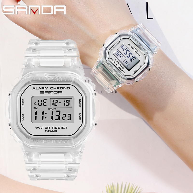 SANDA White Fashion Sport Watc - Rubber Strap Diver incelemesi ve fiyatı