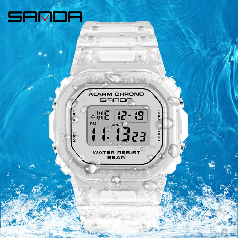 SANDA White Fashion Sport Watc - Rubber Strap Diver incelemesi ve fiyatı