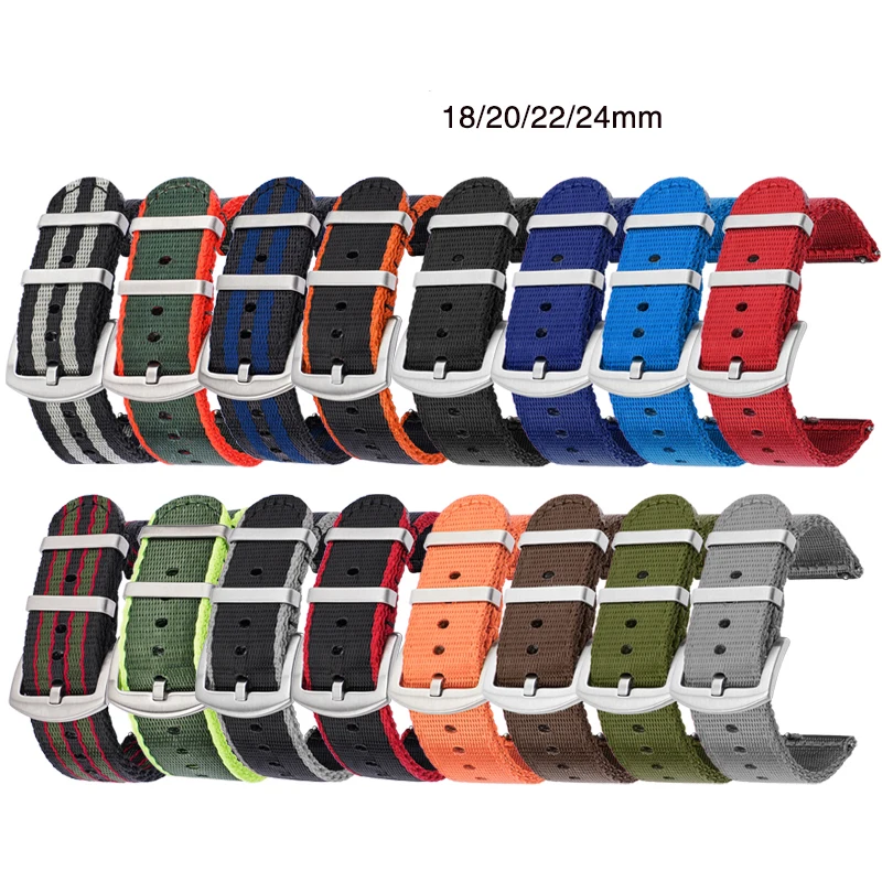 18/20/22/24mm Nylon Strap Men  - Canvas Strap Watch incelemesi ve fiyatı