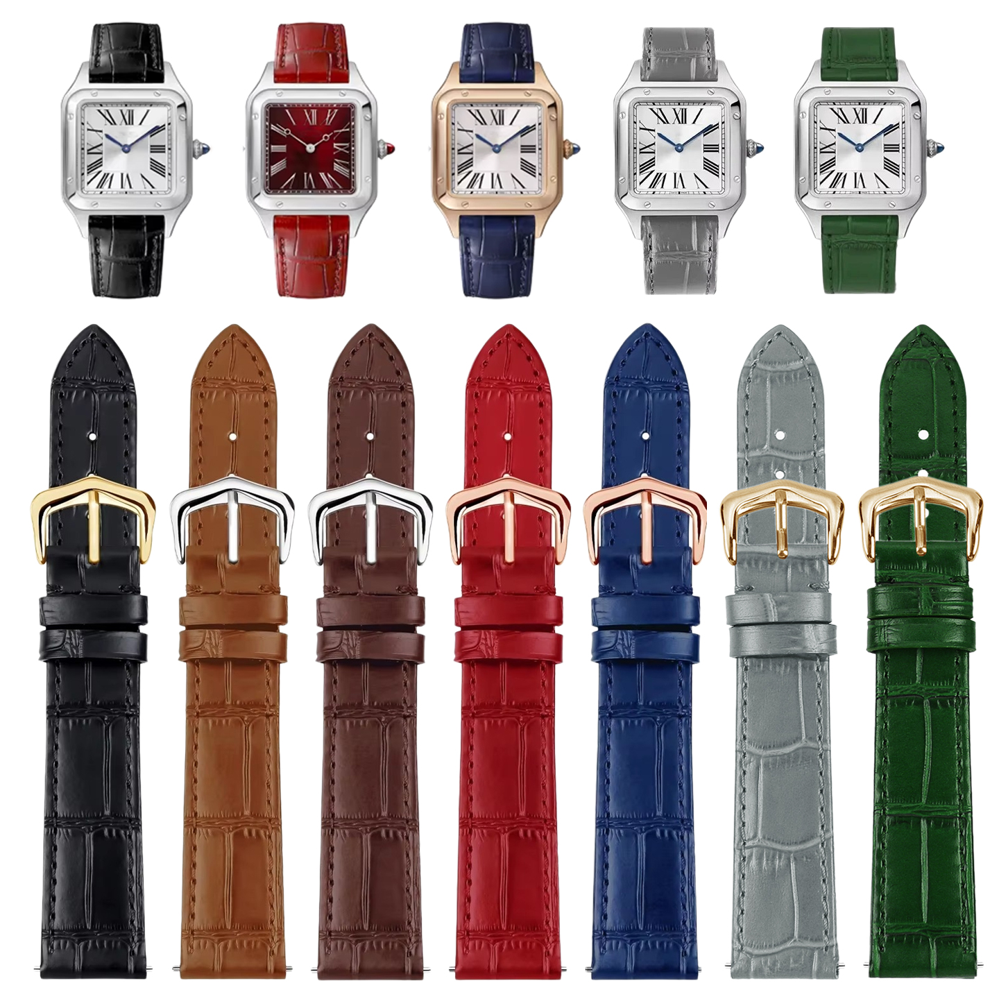 15mm 17mm 18mm 20mm Genuine Le - Leather Strap Quick Release incelemesi ve fiyatı