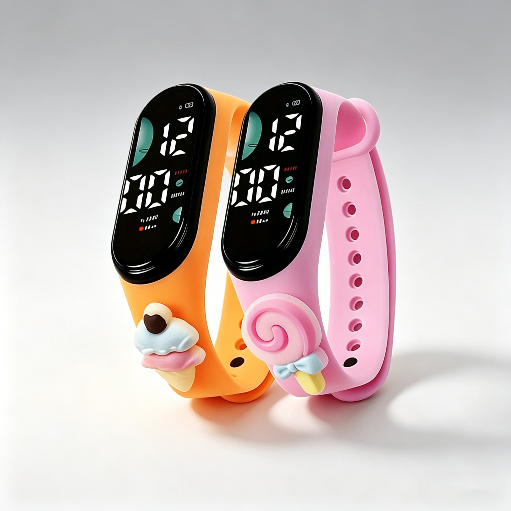 Cute 3D Cartoon Digital Watch  - Silicone Band Women incelemesi ve fiyatı