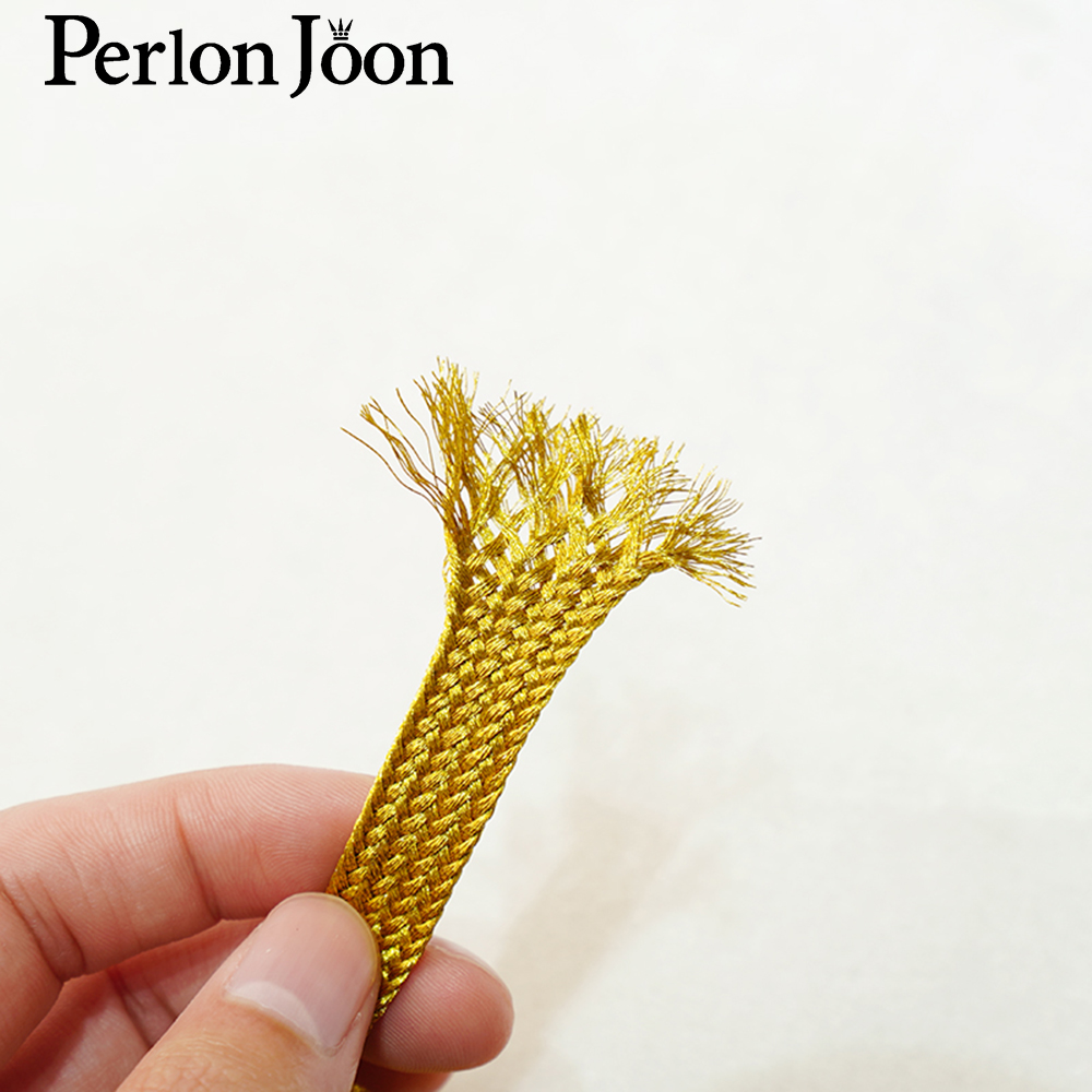 10yards Gold  thread strap web - Perlon Strap Woven incelemesi ve fiyatı