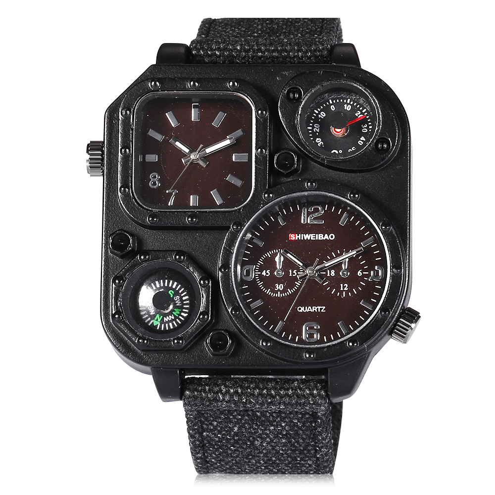 Quartz Mens Watches Top Brand  - Canvas Strap Watch incelemesi ve fiyatı