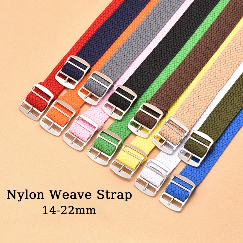 Nylon Strap 14mm 16mm 18mm 20m - Perlon Strap Woven incelemesi ve fiyatı