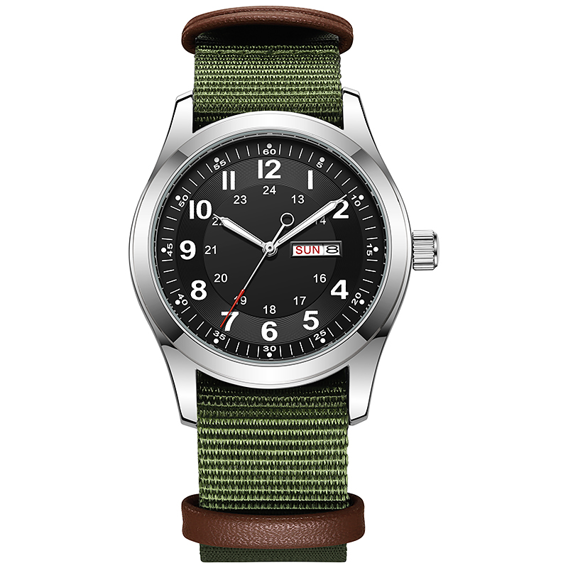 2026 Men's 42mm Watch Glow in  - Canvas Strap Watch incelemesi ve fiyatı