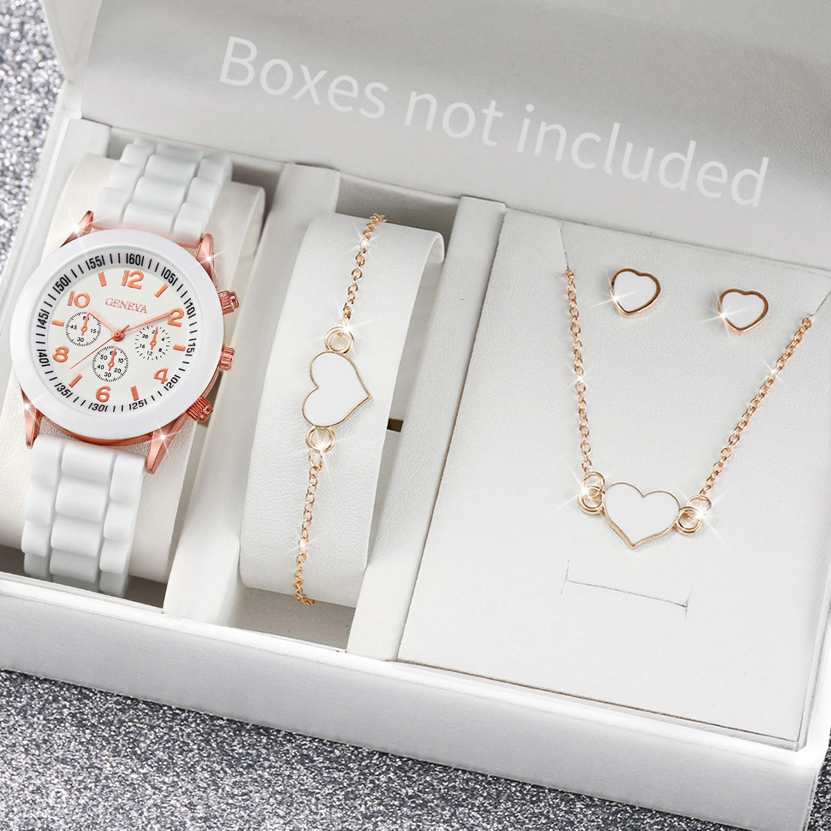 5/6PCS Fashion Women Watches C - Silicone Band Women incelemesi ve fiyatı