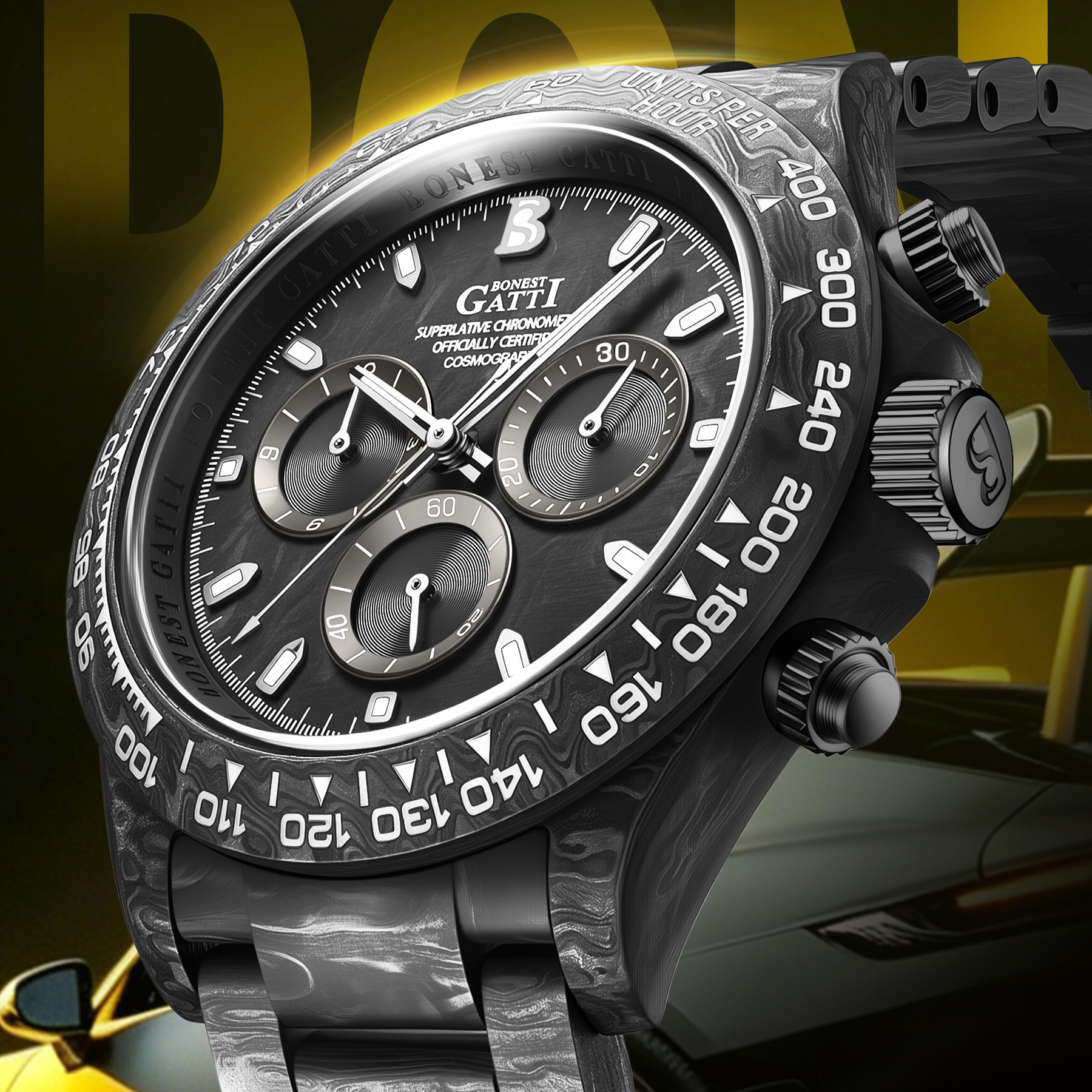 BONEST GATTI Men Chronograph W - Canvas Strap Watch incelemesi ve fiyatı